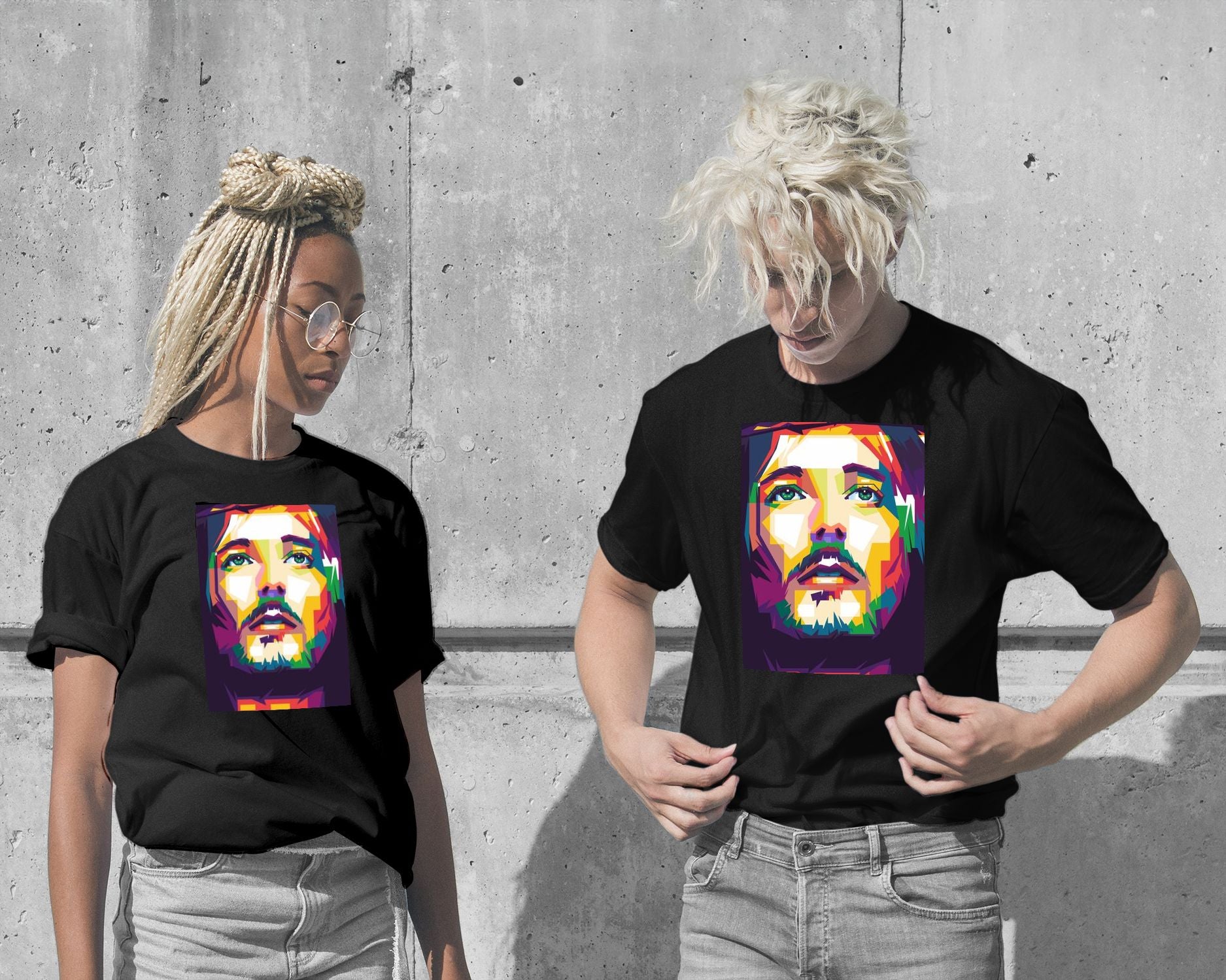 T-Shirt-Jesus Pop Art - @WpapArtist-wow.fan