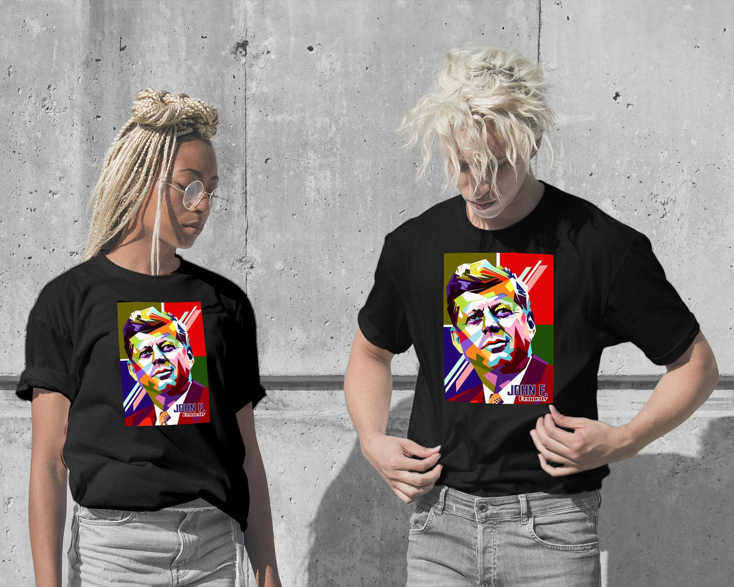 T-Shirt-John F. Kennedy pop art - @GhostArt-wow.fan