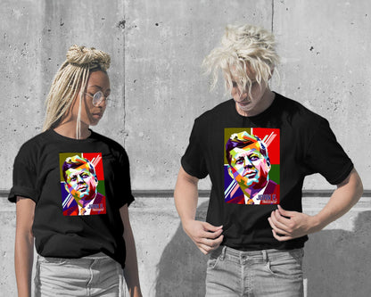 T-Shirt-John F. Kennedy pop art - @GhostArt-wow.fan
