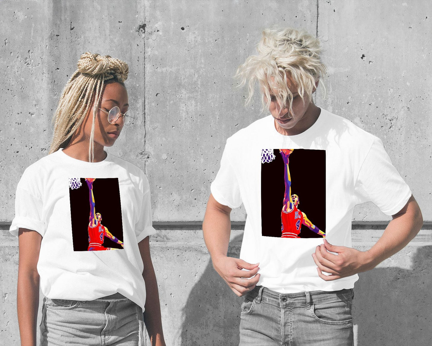 Tee jordan basketball wpap pop art - @hikenthree