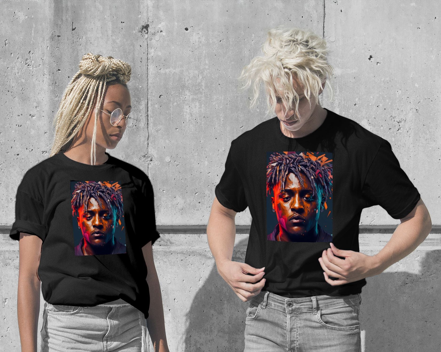 T-Shirt-Juice WRLD Low poly - @WpapArtist-wow.fan