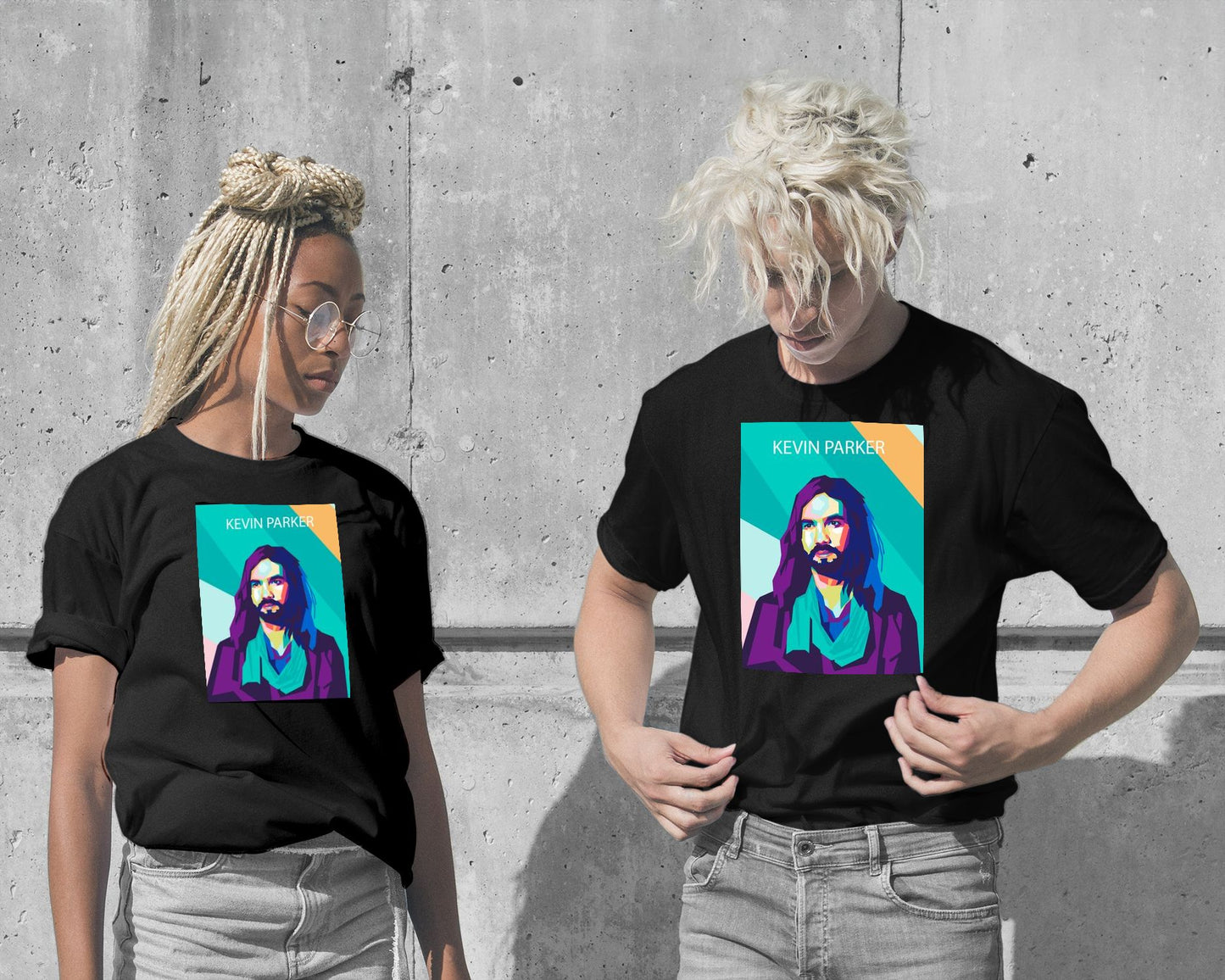 T-Shirt-Kevin Parker In Wpap Art Style - @Hanafi-wow.fan