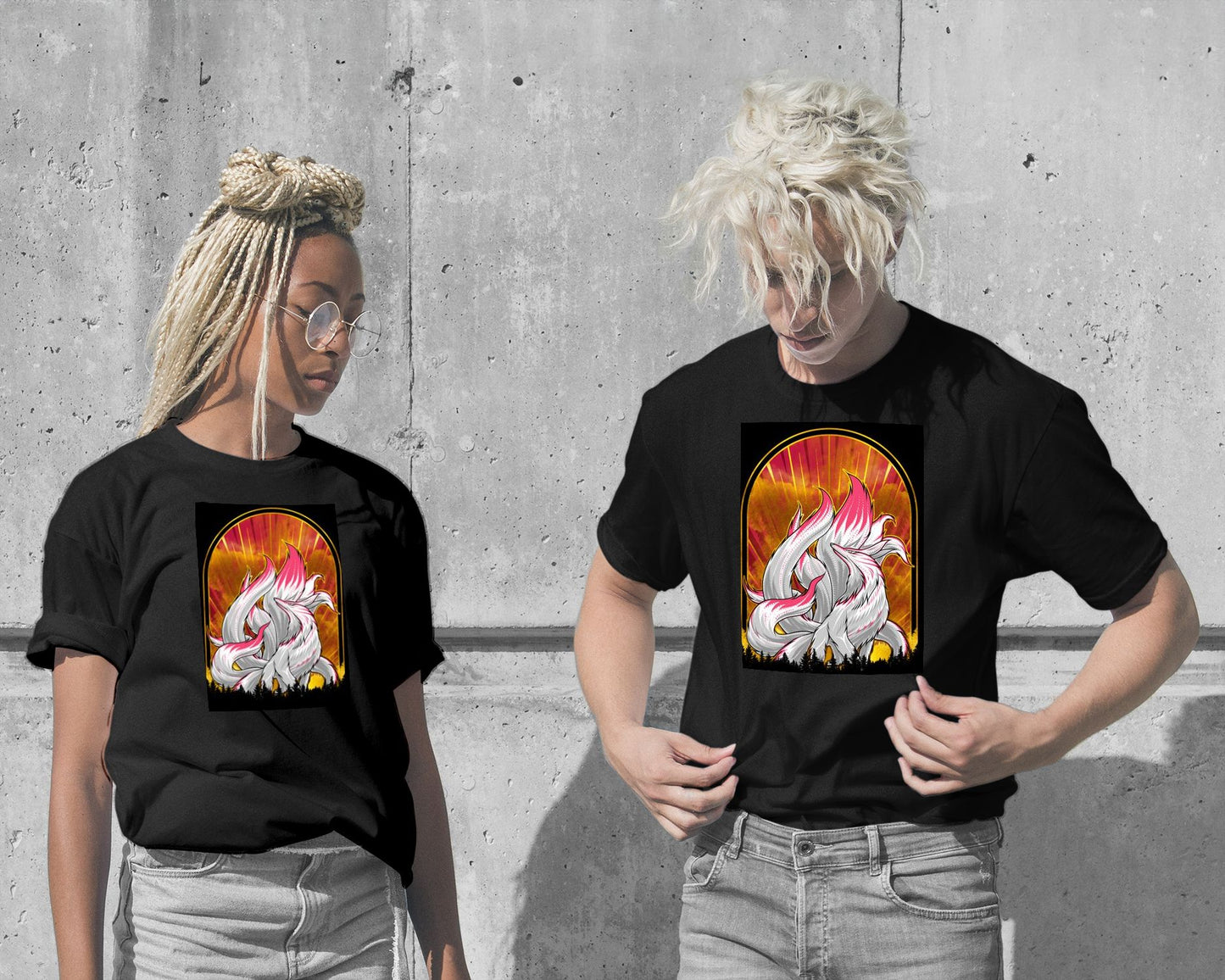 T-Shirt-Kitsune Fox - @UtawiStudio-wow.fan