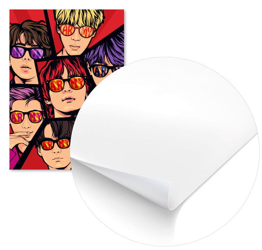 Kpop Boyband Poster - @vectorheroes