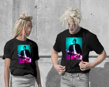 T-Shirt-Kurt Cobain colorful illustration - @SanDee15-wow.fan