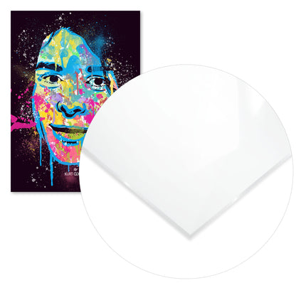 KURT COBAIN NIRVANA ABSTRACT PAINTING - @RAMRAMCLUB