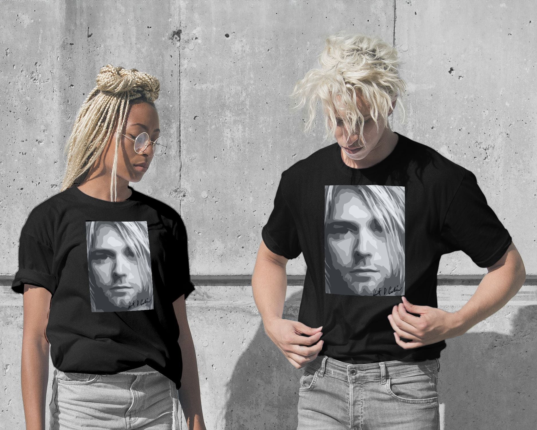 T-Shirt-KURT COBAIN NIRVANA - @RAMRAMCLUB-wow.fan