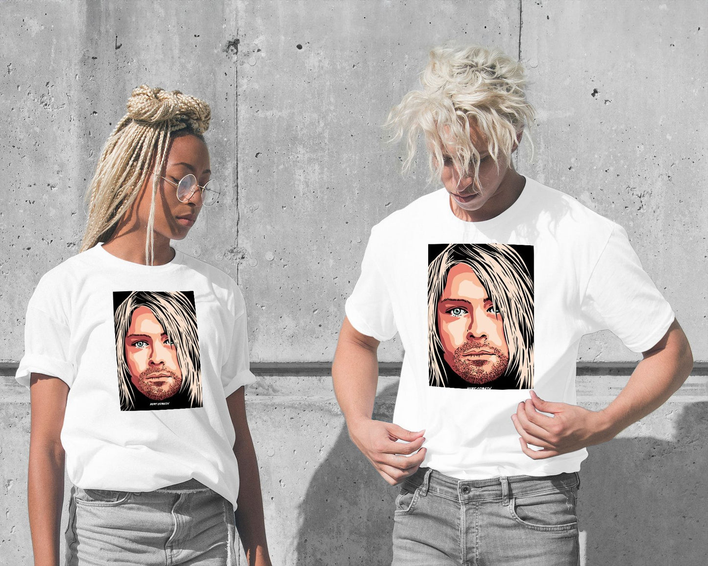 KURT COBAIN NIRVANA VECTOR ILLUSTRATION - @RAMRAMCLUB