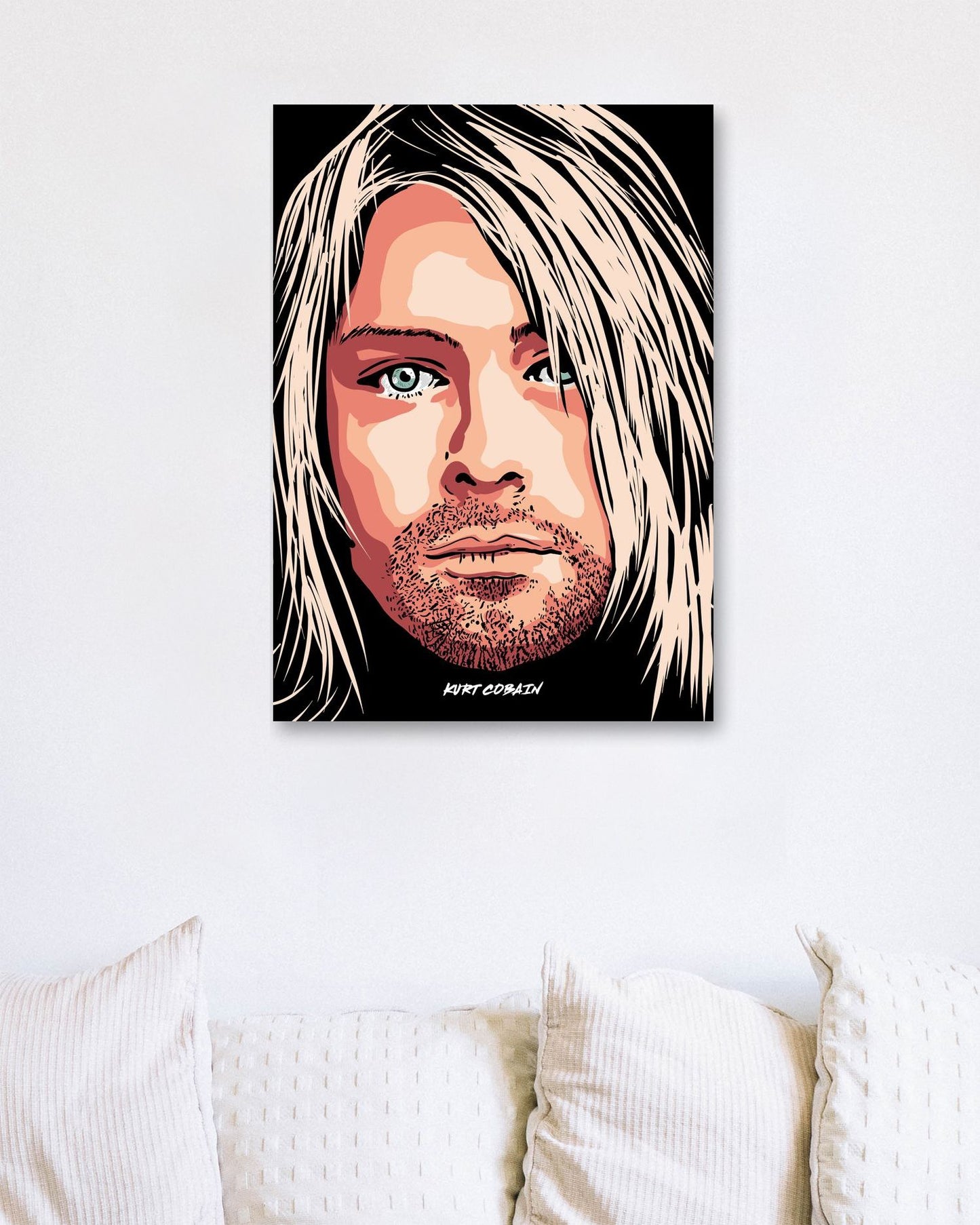KURT COBAIN NIRVANA VECTOR ILLUSTRATION - @RAMRAMCLUB