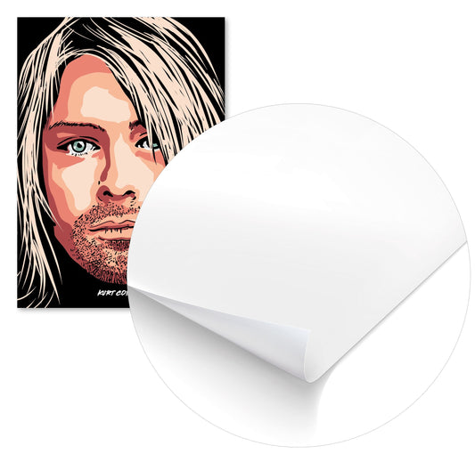 KURT COBAIN NIRVANA VECTOR ILLUSTRATION - @RAMRAMCLUB