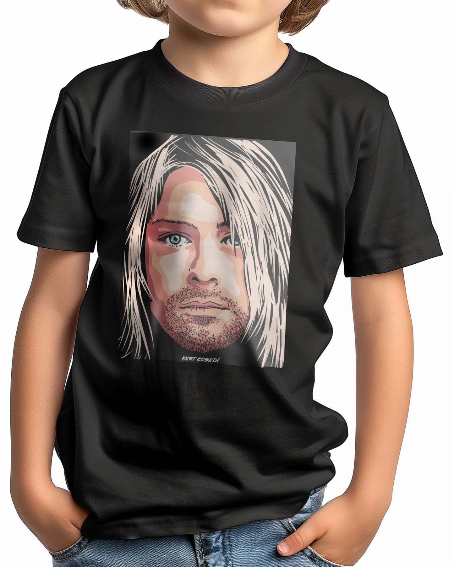 KURT COBAIN NIRVANA VECTOR ILLUSTRATION - @RAMRAMCLUB