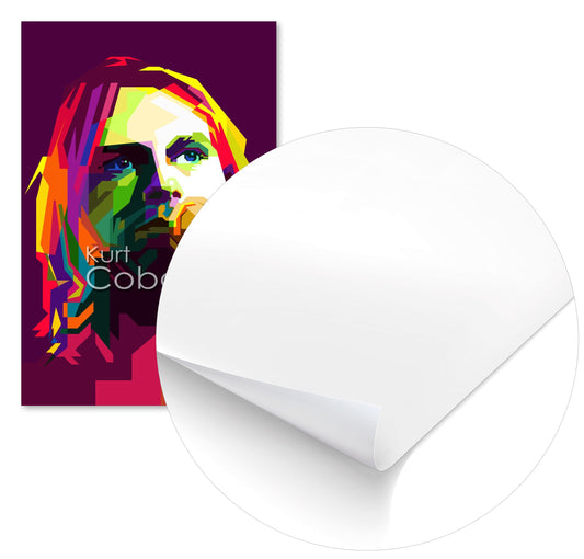 Kurt Cobain Pop Art WPAP - @Artkreator