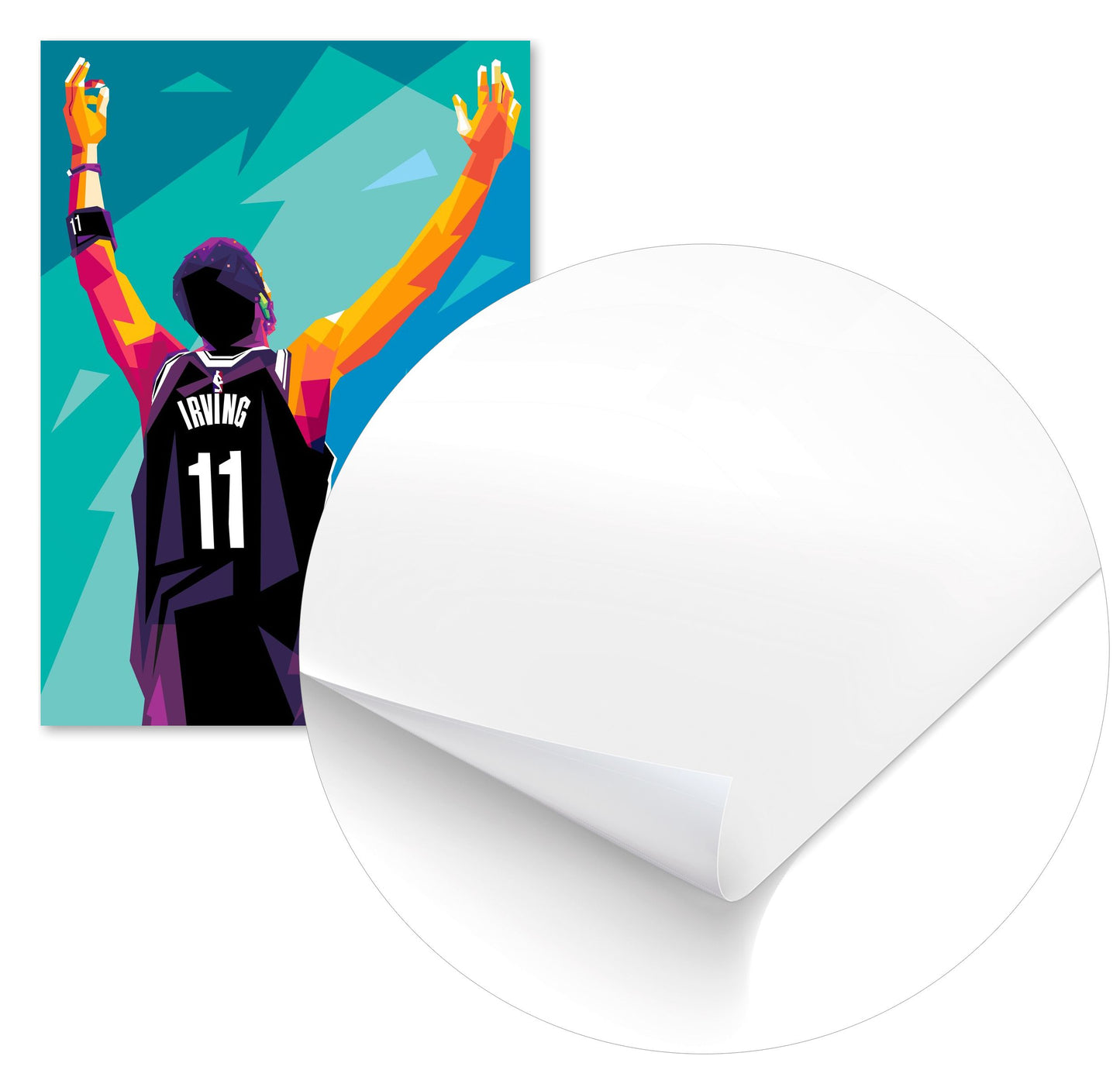 Kyrie Irving pop art - @AsranVektor