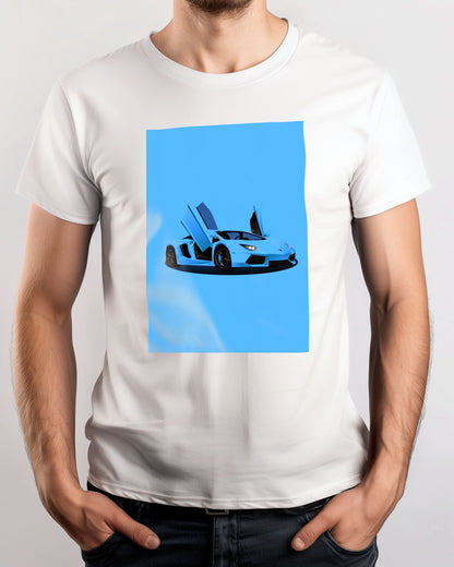 Tee lamborghini aventador blue - @dhmsnm