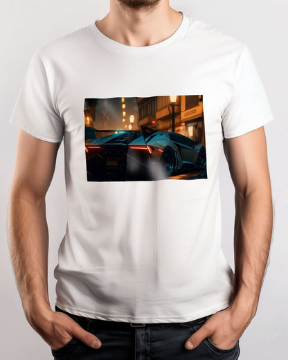 Tee Lamborgini Neon City  - @LightCreative