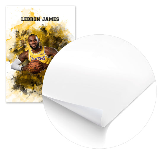 Lebron James Watercolor 3 - @JeffNugroho