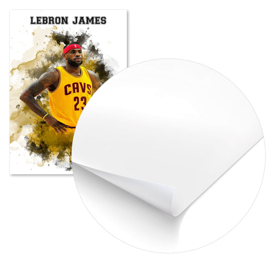 Lebron James Watercolor - @JeffNugroho