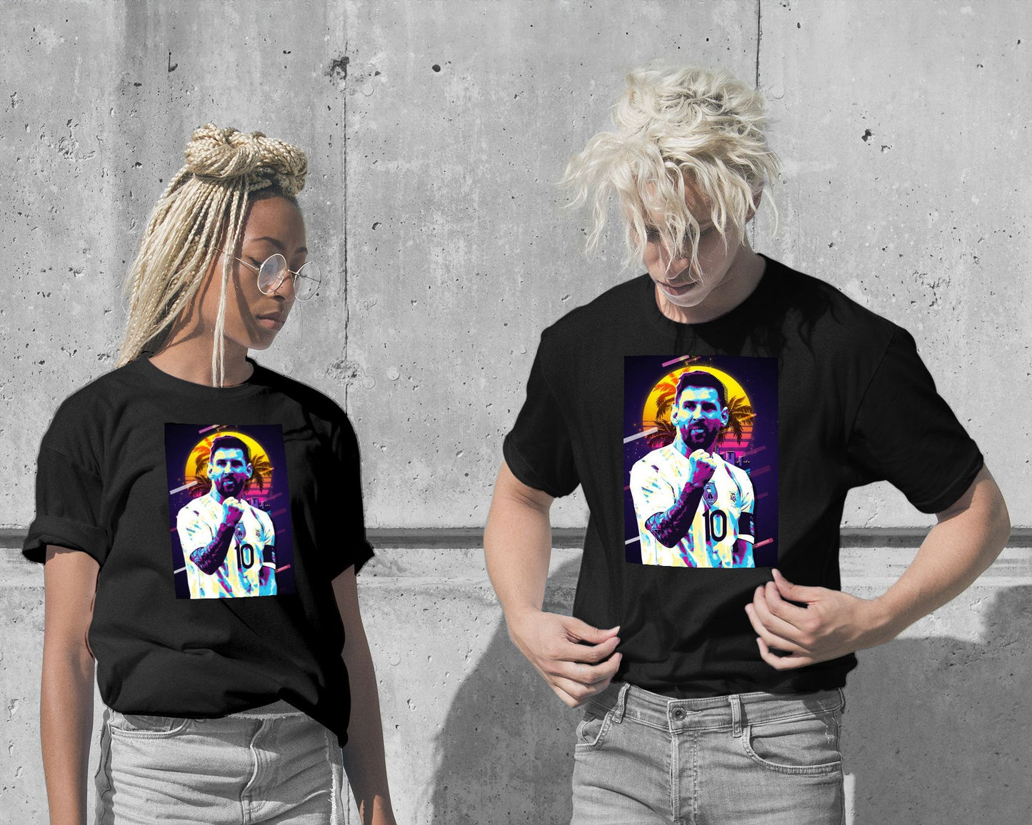 T-Shirt-Leo Messi Celebration - @ColorizeStudio-wow.fan
