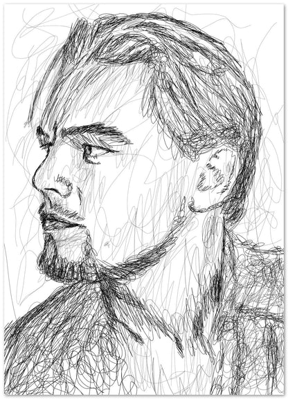 Leonardo DiCaprio Scribble Art - @Najib