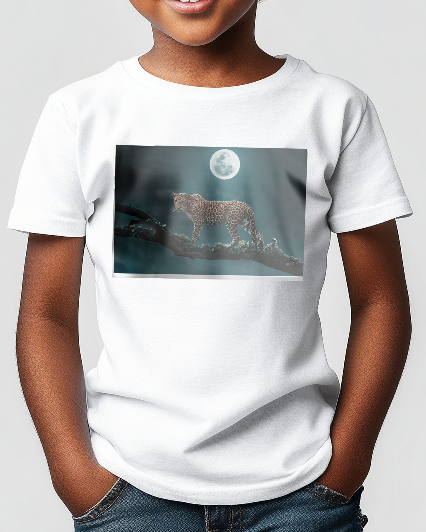 Leopard at Moon Night - @SaurabhDesigns