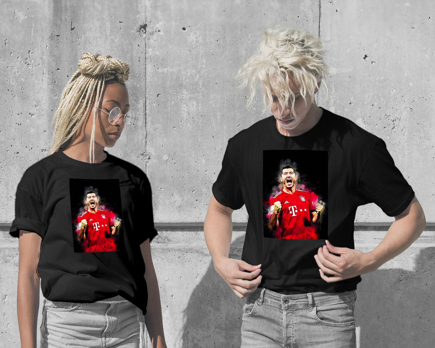 T-Shirt-Lewandowski painting - @SanDee15-wow.fan