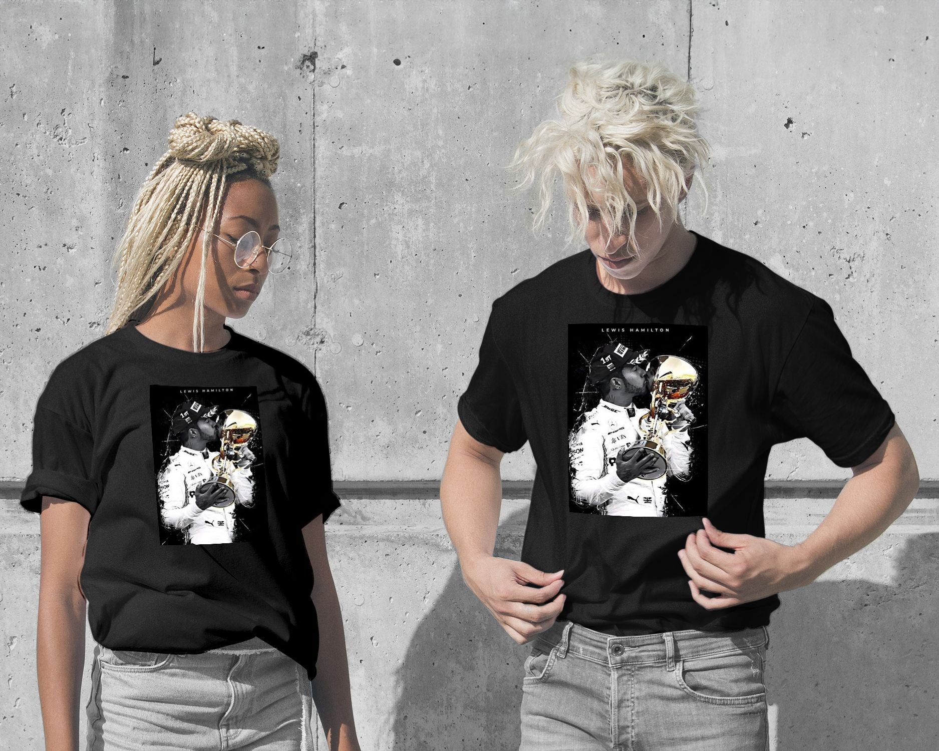 T-Shirt-Lewis Hamilton Formula 1 - @ArtStyle-wow.fan