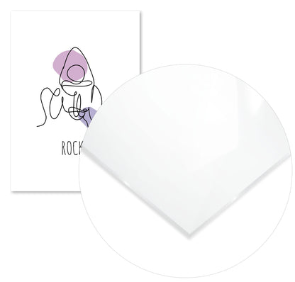 lineart rocket to space - @msheltyan