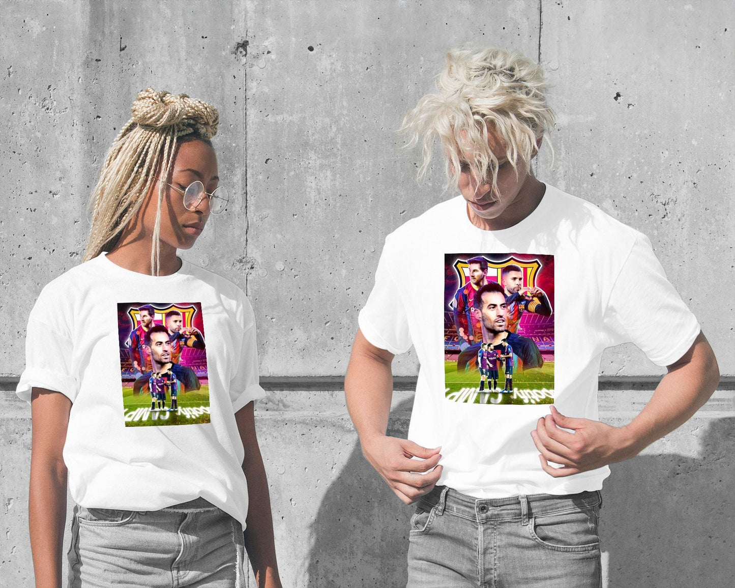 Tee Lionel Messi Sergio Busquets Jordi Alba Barcelona Legend - @ColorizeStudio