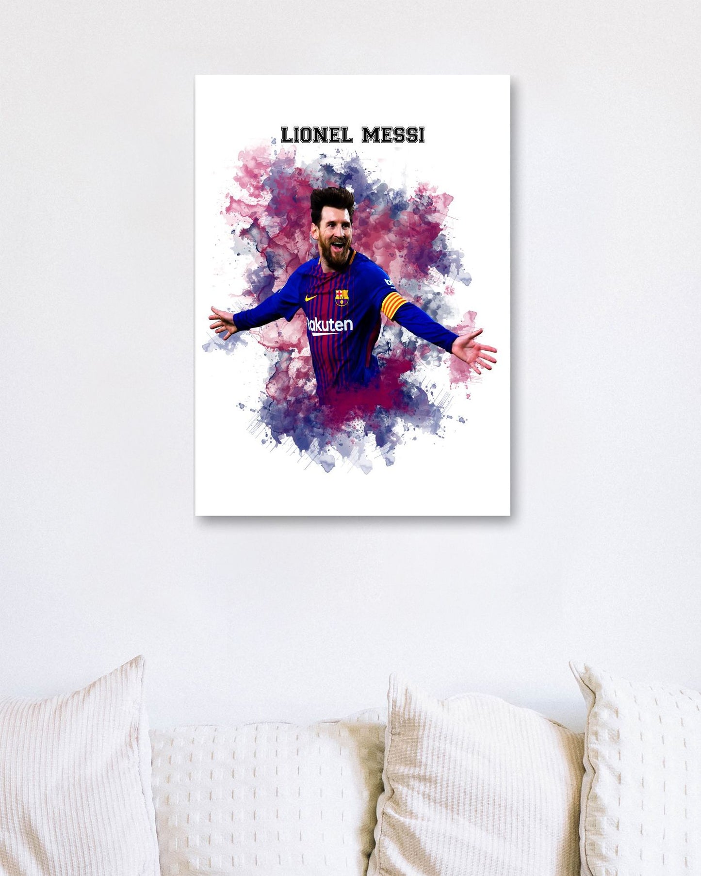 Lionel Messi Watercolor 1 - @JeffNugroho