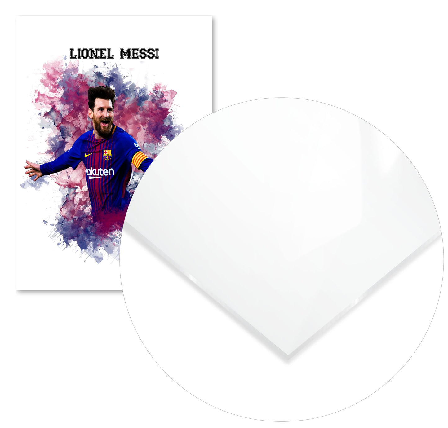 Lionel Messi Watercolor 1 - @JeffNugroho