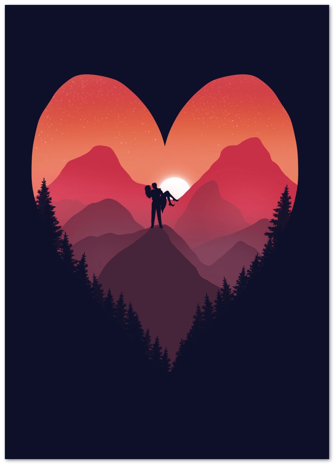 Love sunset and silhoutte - @elzart