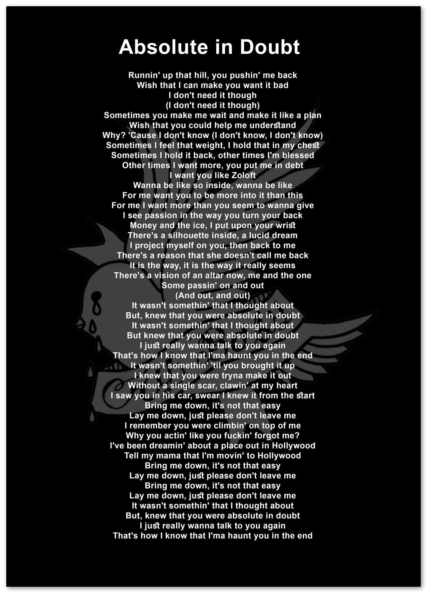 Lyric Song Lil Peep - @LegendArt