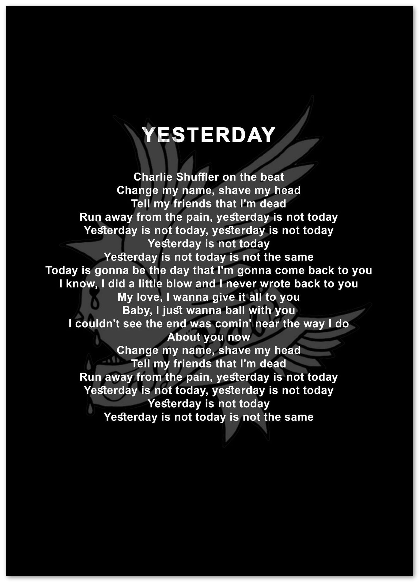 Lyric Song Lil Peep - @LegendArt