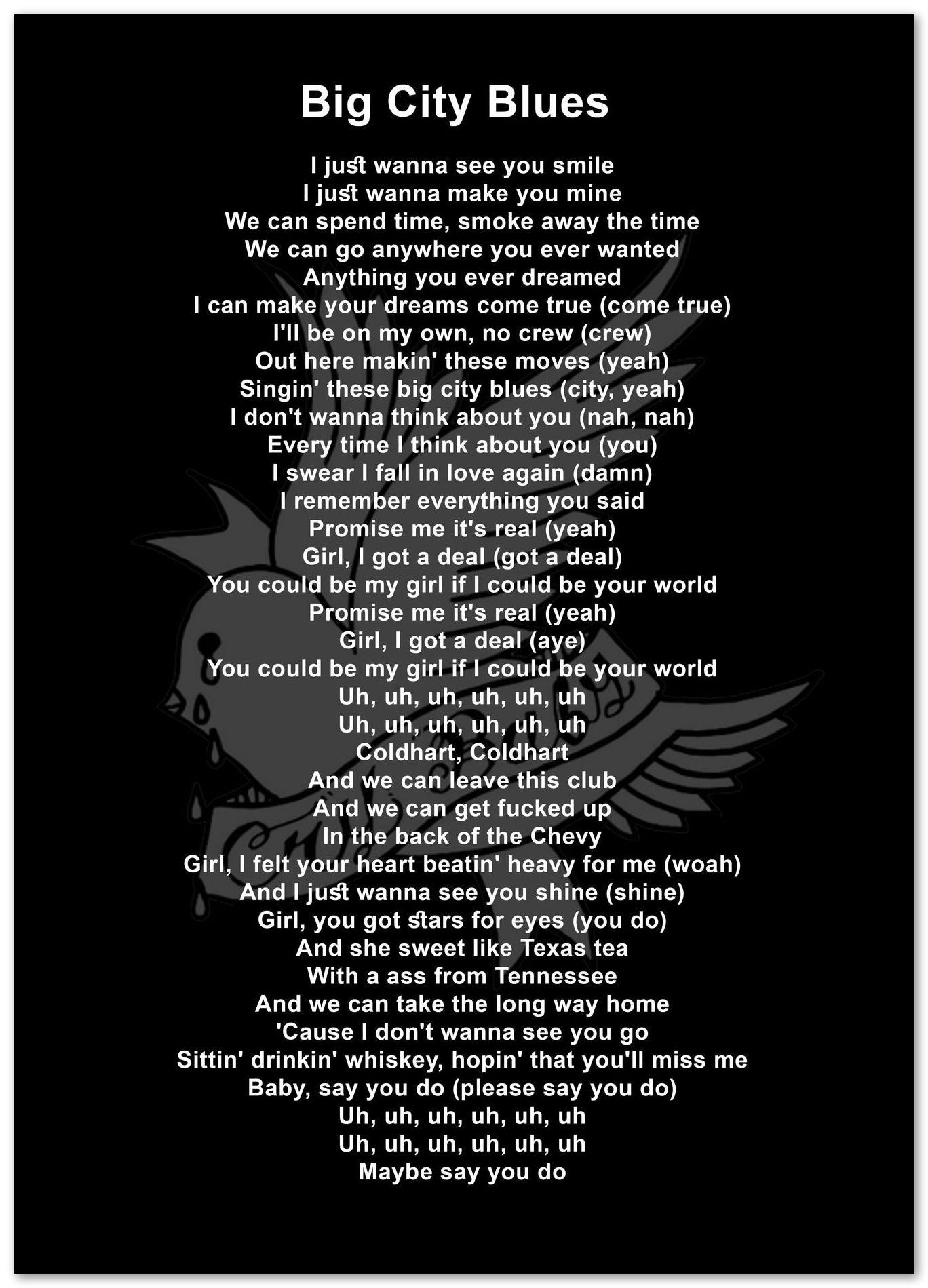 Lyric Song Lil Peep - @LegendArt