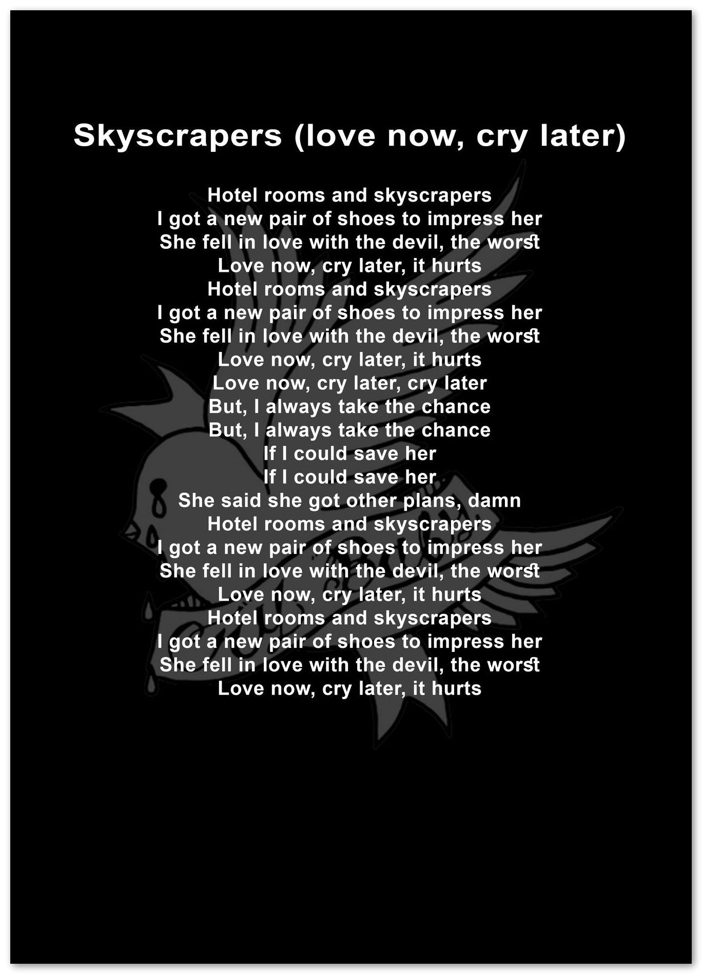 Lyric Song Lil Peep - @LegendArt