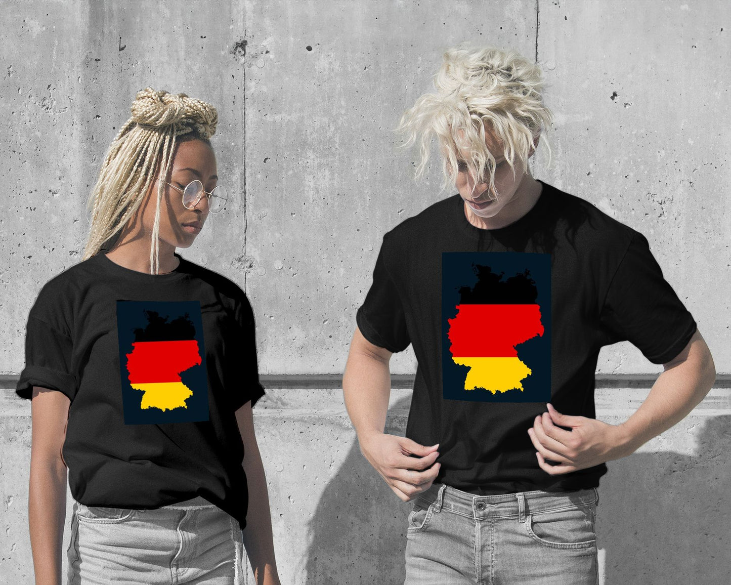 T-Shirt-Map Area: Germany with Flag - @HidayahCreative-wow.fan