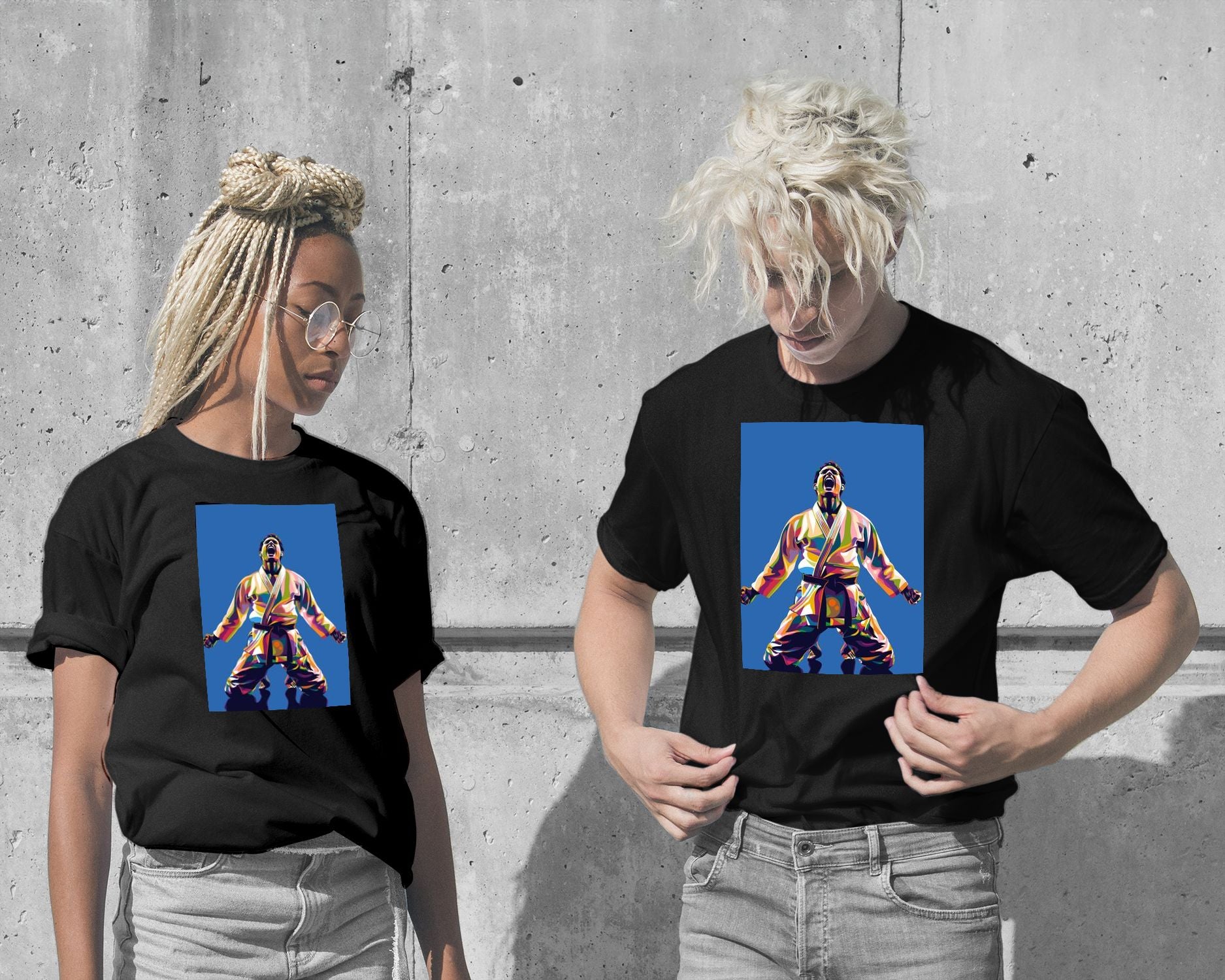 T-Shirt-Martial arts Pop Art - @WpapArtist-wow.fan
