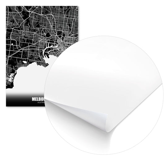 Melbourne Australia Dark Negative Maps - @ZakeDjelevic