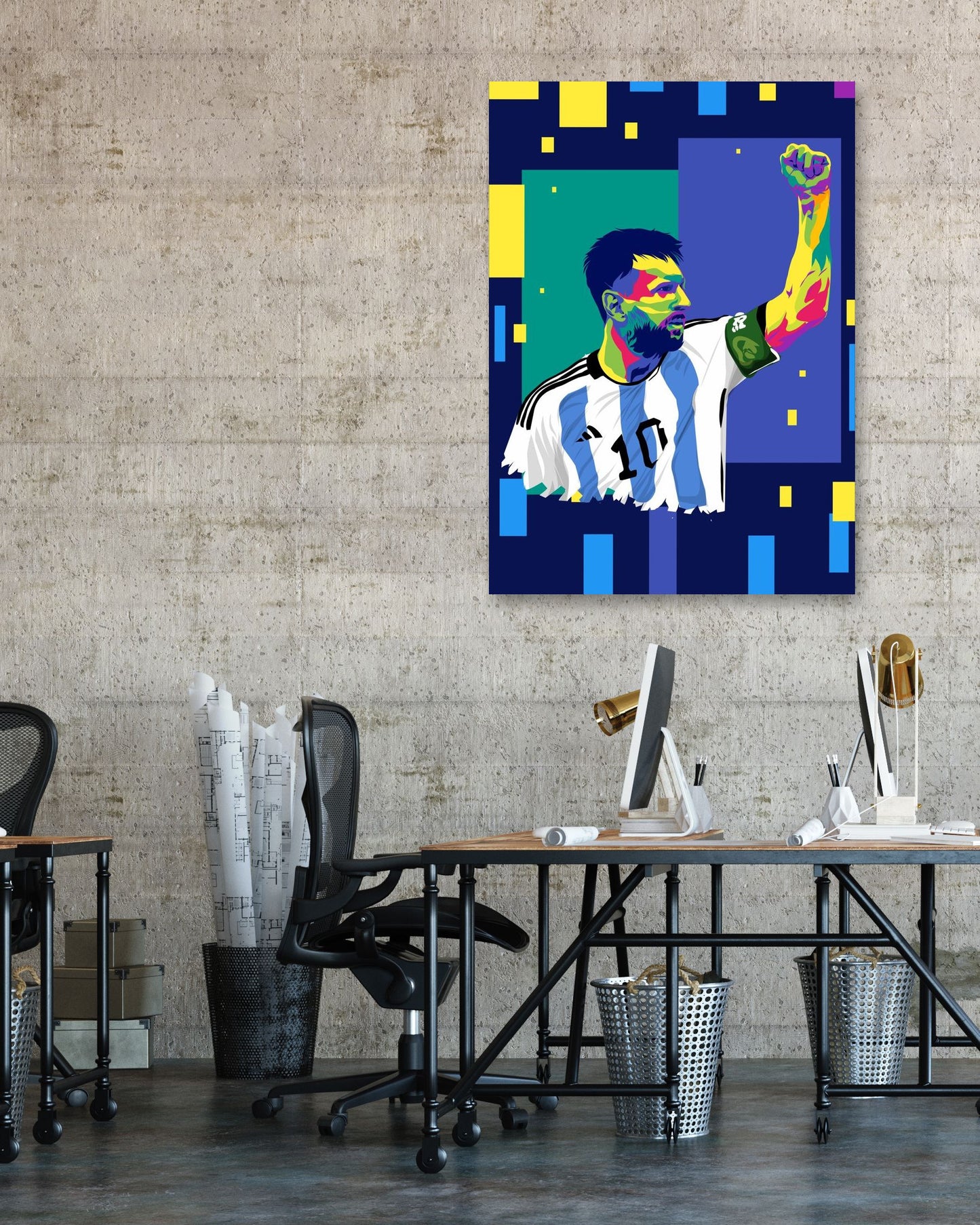 Messi in pop art - @FadyaVectorArt