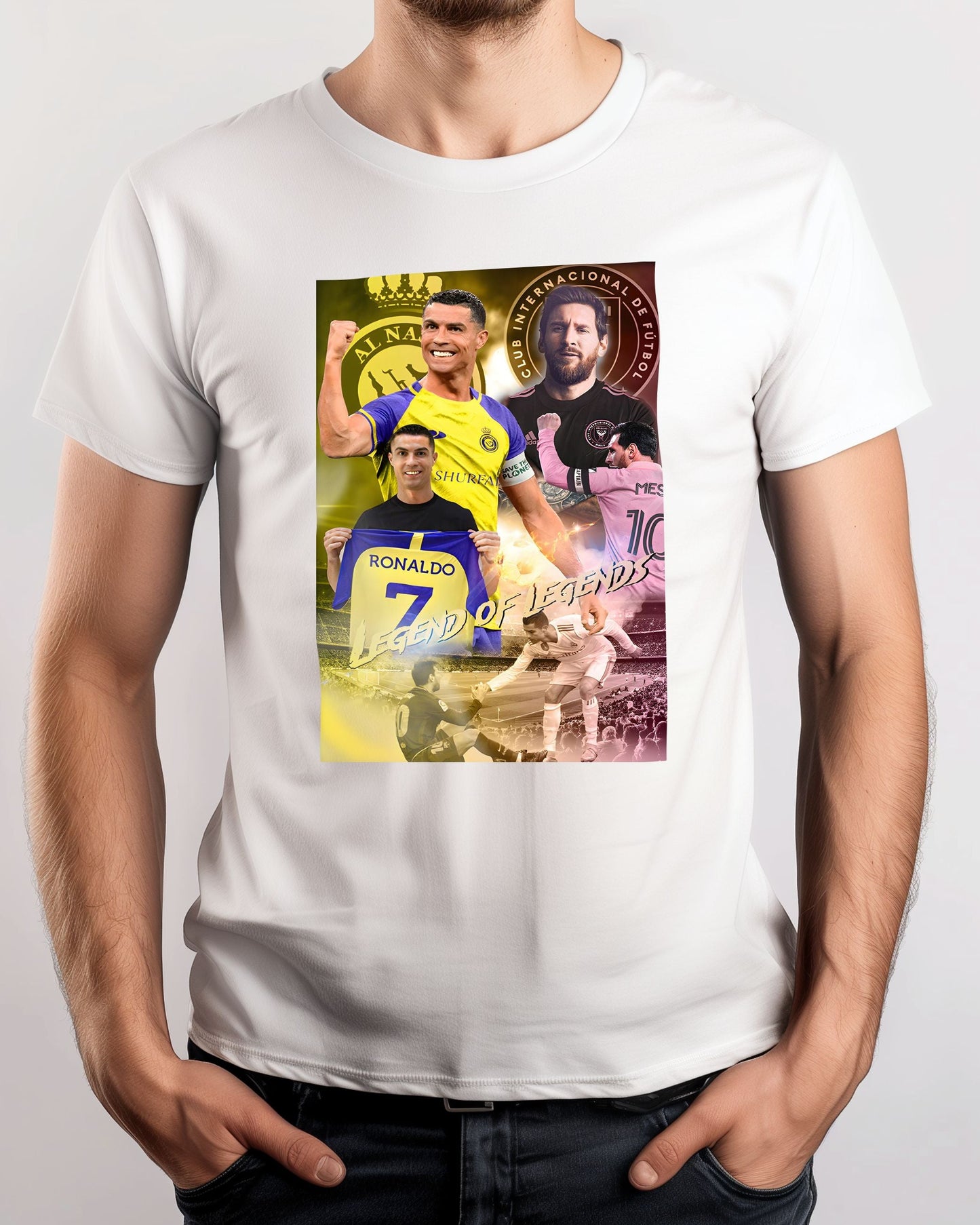 Tee Messi Inter Miami vs Ronaldo Al Nassr - @ArtStyle