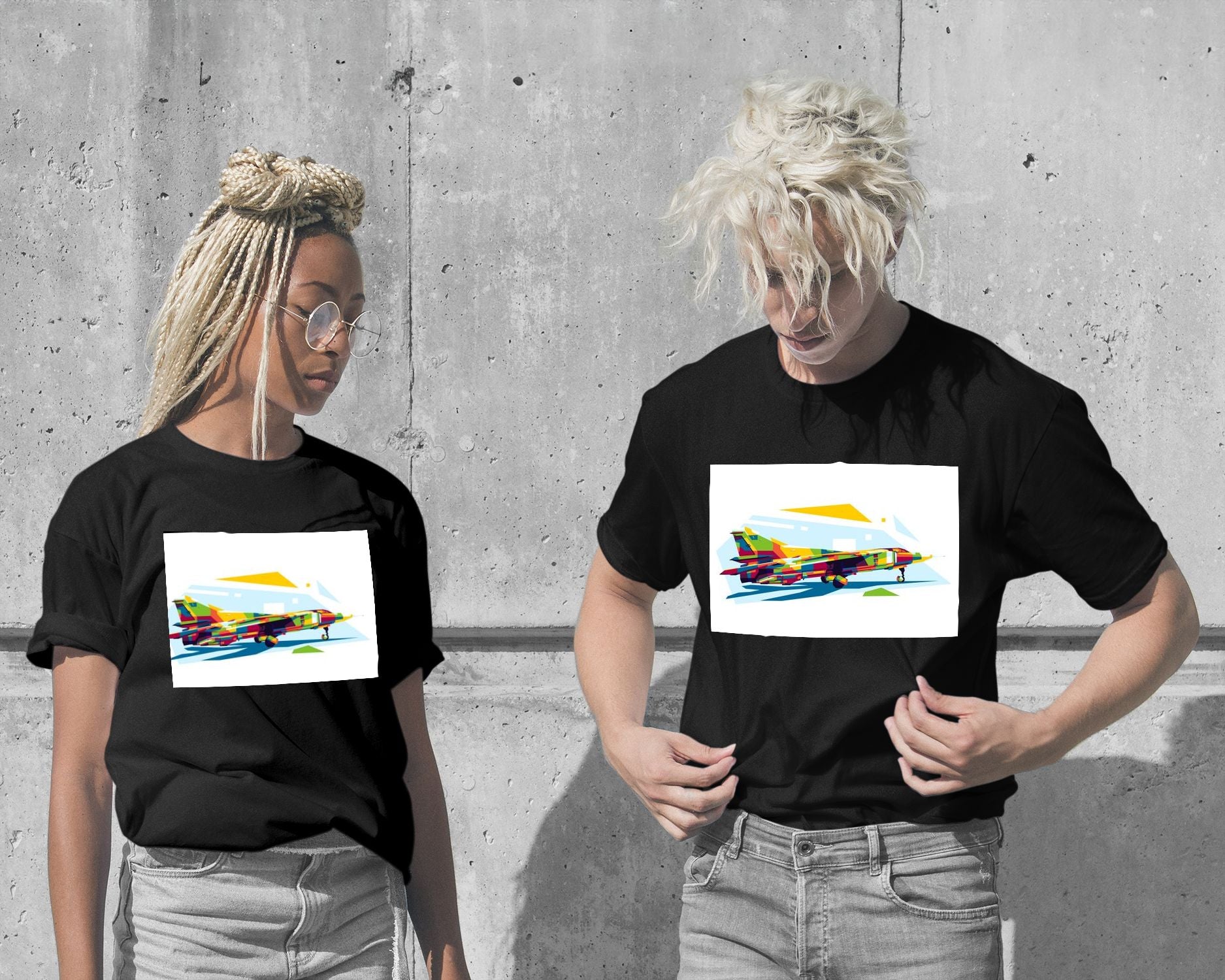 T-Shirt-MiG-23 in WPAP Illustration - @lintank_popart-wow.fan