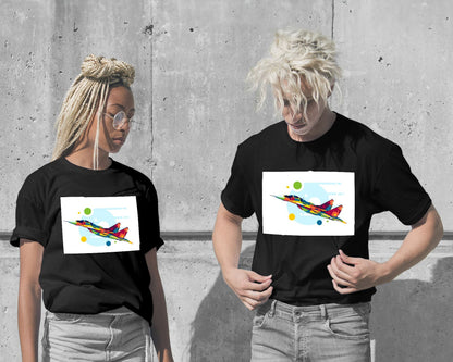 T-Shirt-MiG-29 in Pop Art Illustration - @lintank_popart-wow.fan