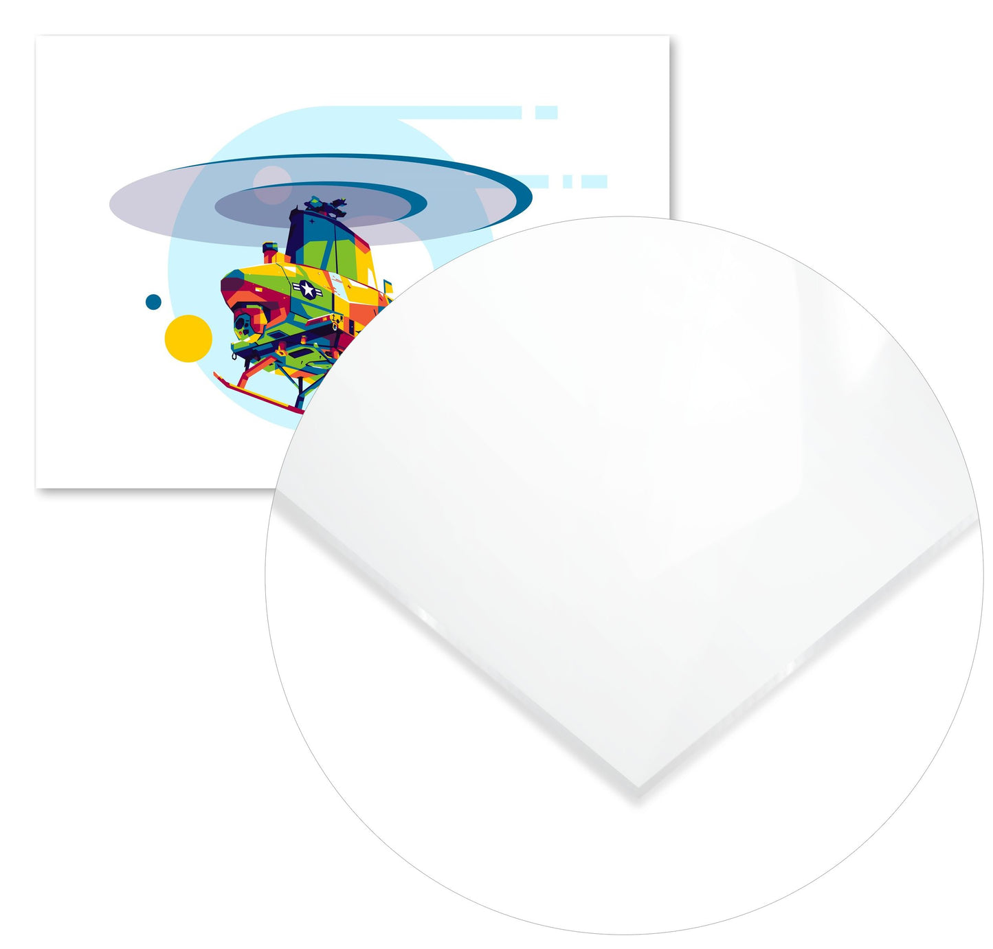 MQ-8 Fire Scout in Pop Art Illustration - @lintank_popart