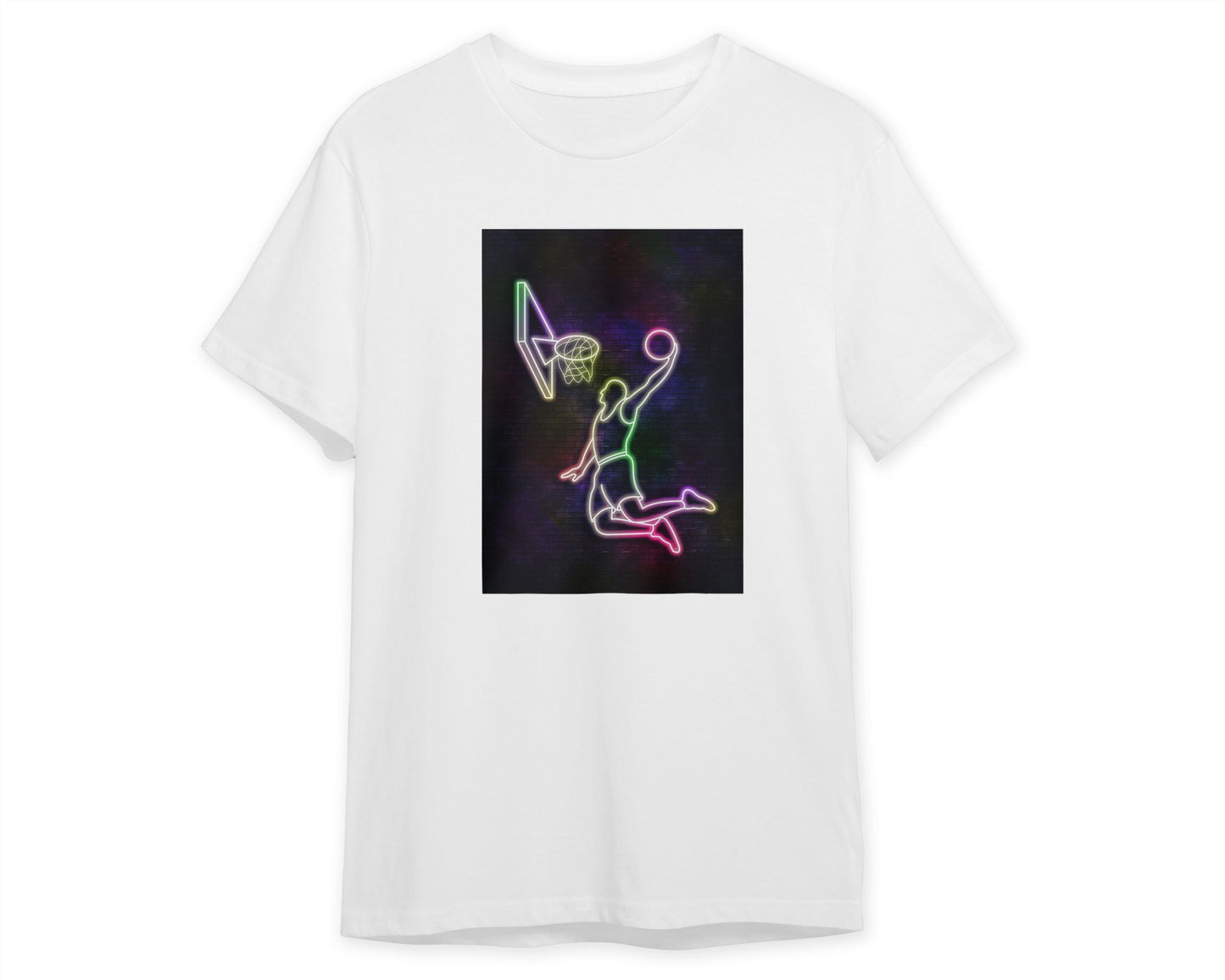 Tee neon basketball art12 - @izmo