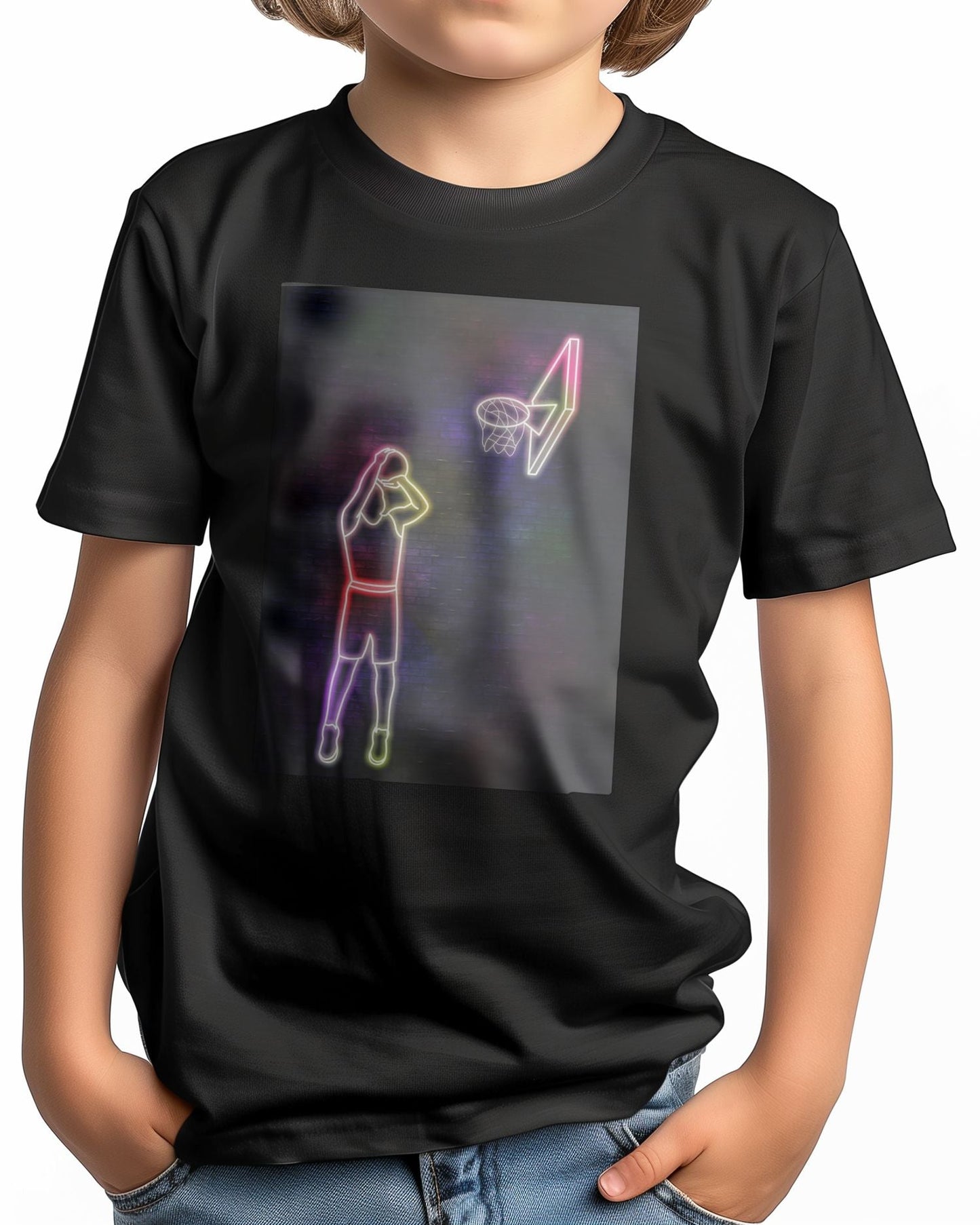 Tee neon basketball art13 - @izmo