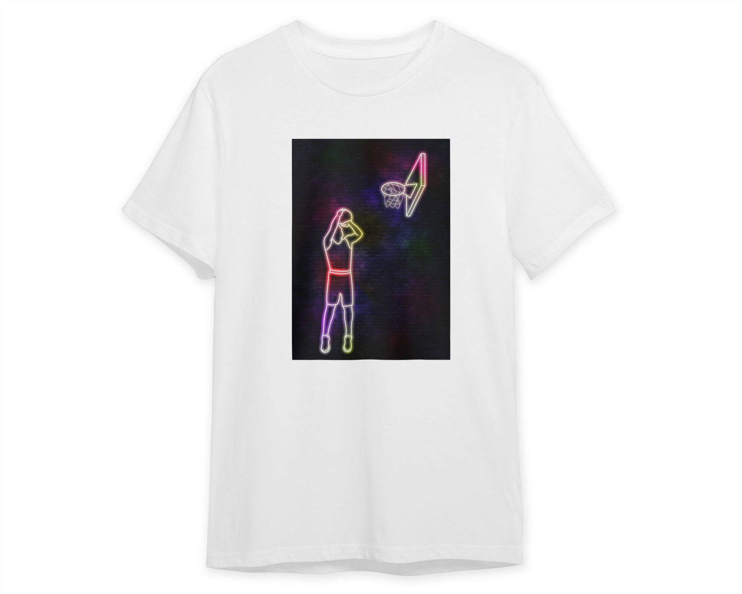 Tee neon basketball art13 - @izmo