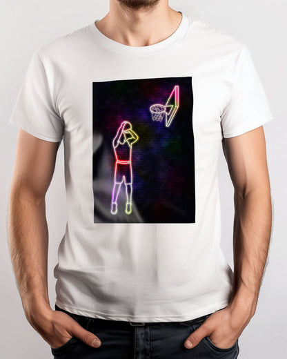Tee neon basketball art13 - @izmo