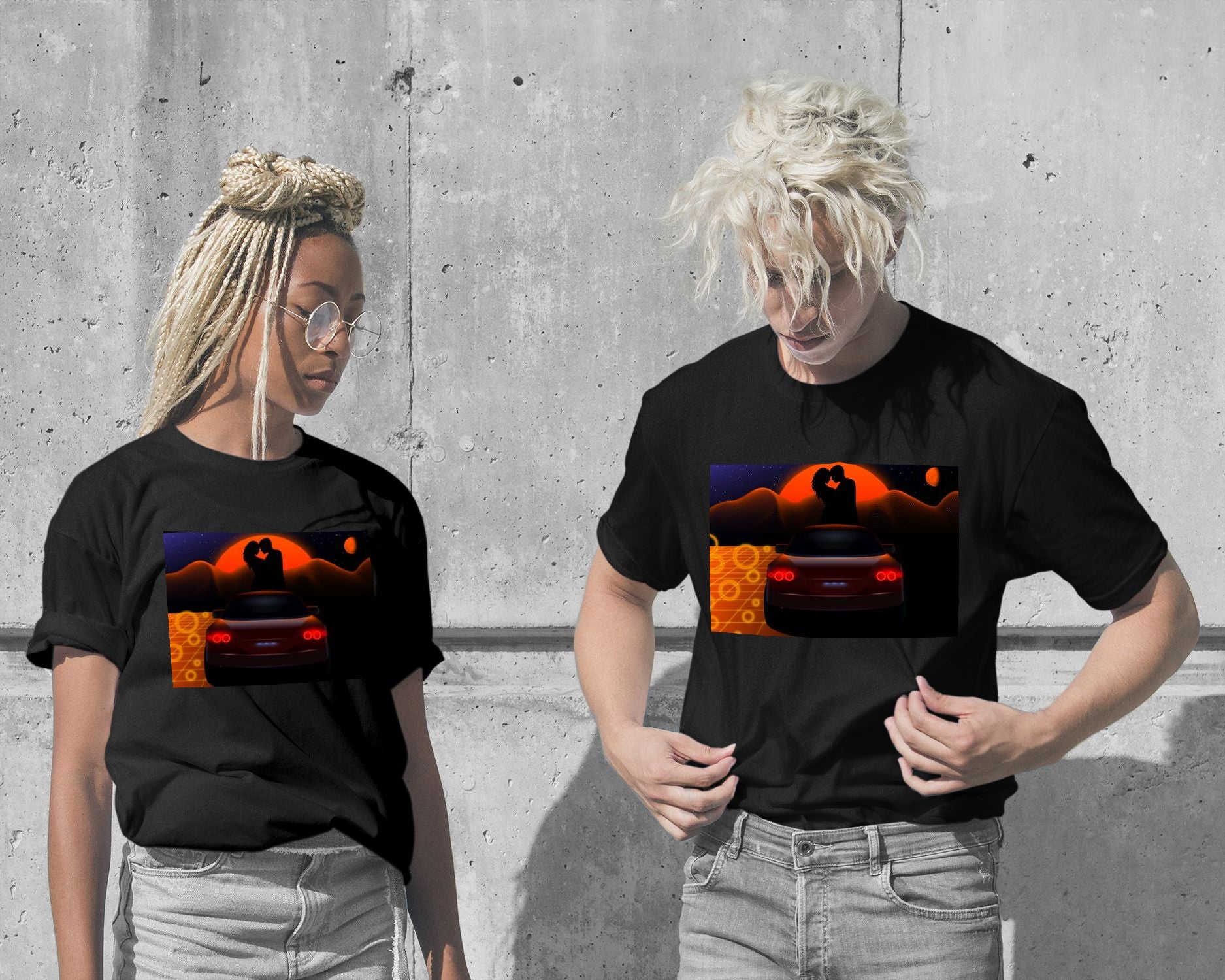 T-Shirt-Neon Desert Love - @Windriani-wow.fan