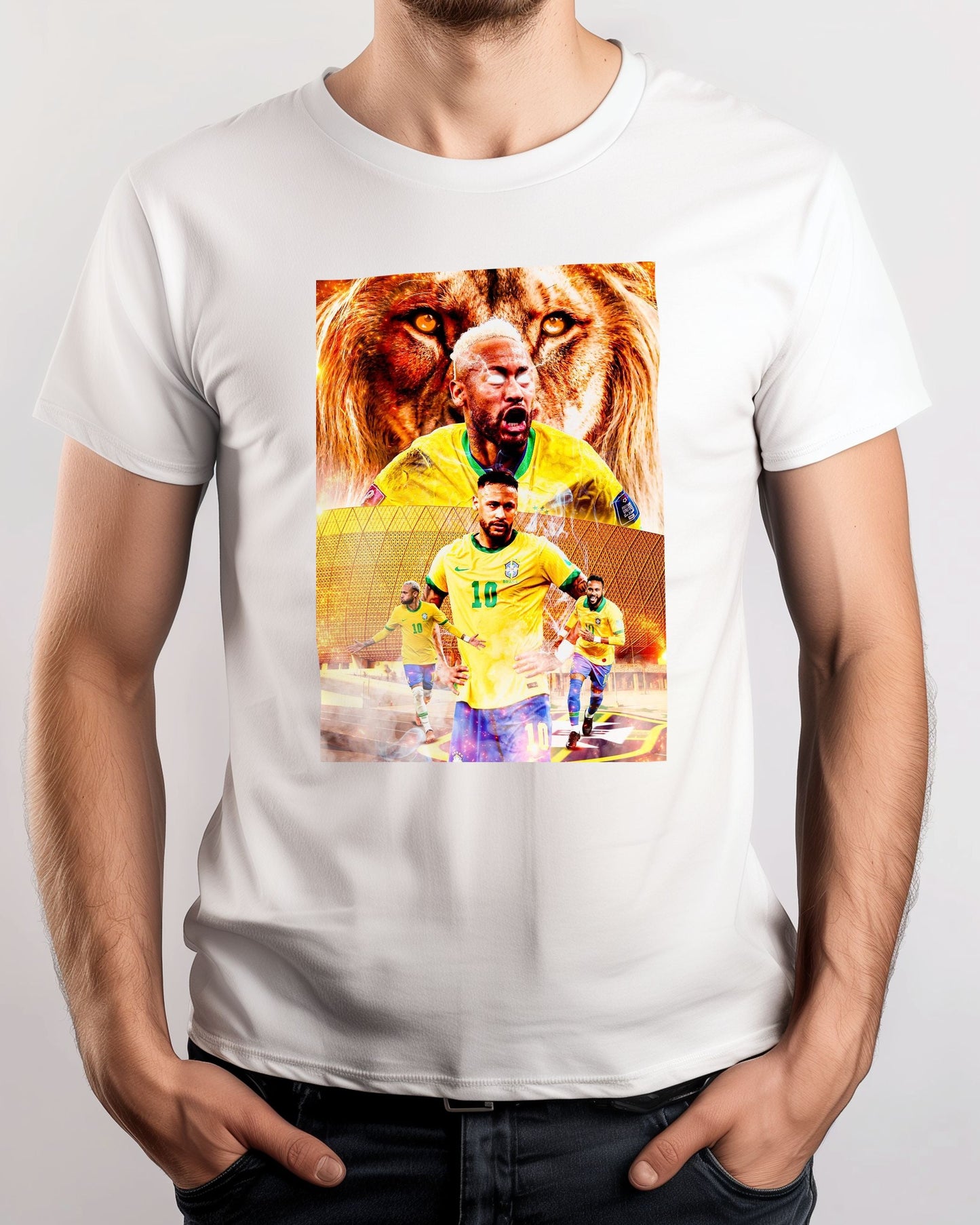 Tee Neymar Jr Metal Poster - @ColorizeStudio