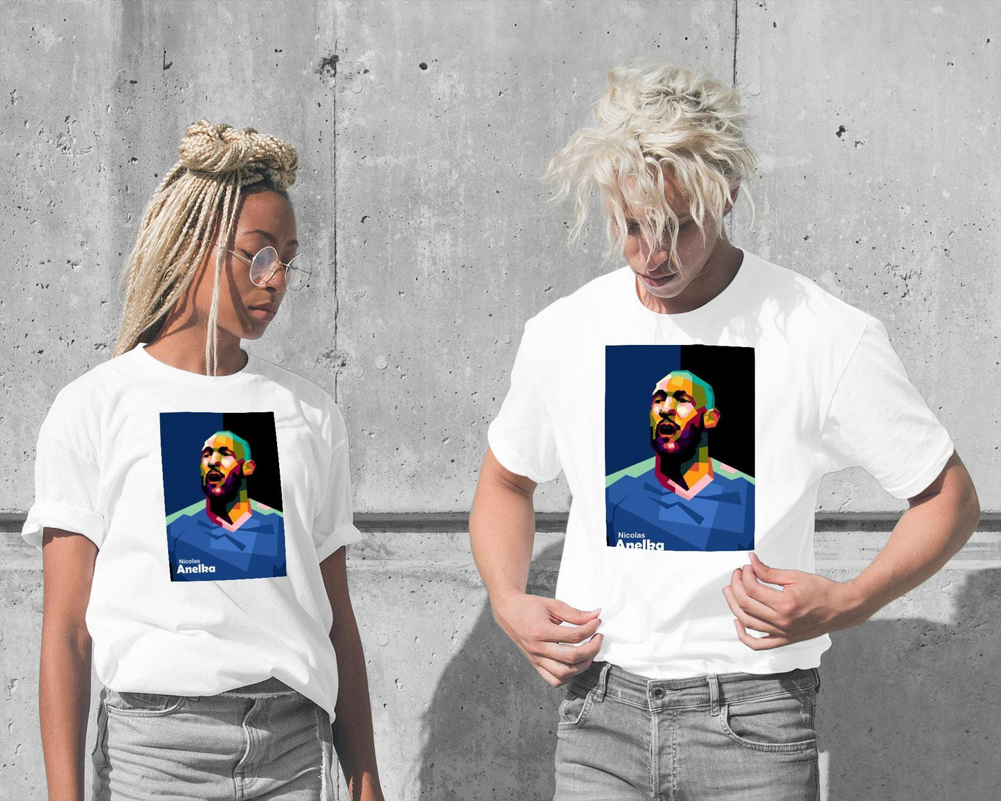 Tee Nicolas Anelka in trend pop art - @Mirupop_06